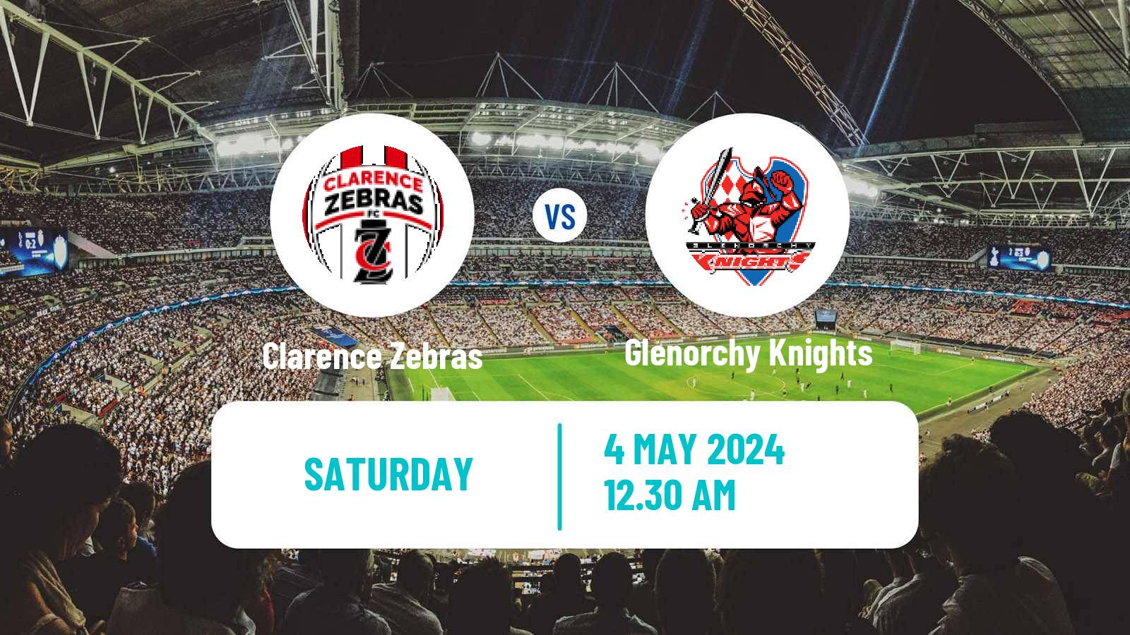 Soccer Australian NPL Tasmania Clarence Zebras - Glenorchy Knights
