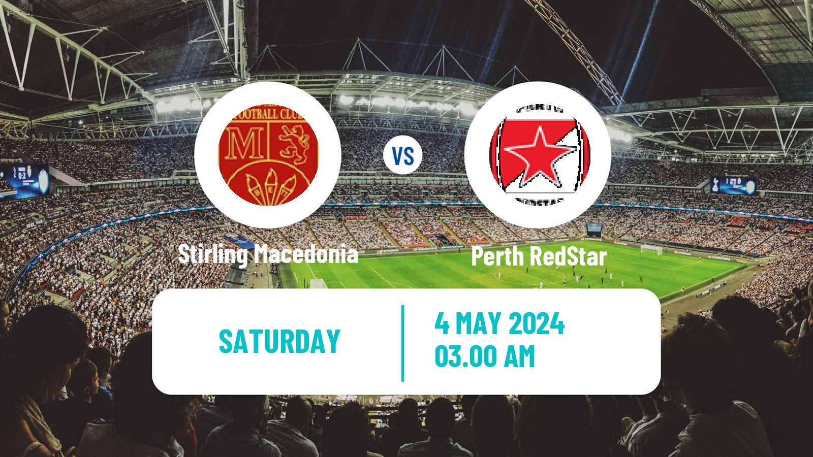 Soccer Australian NPL Western Australia Stirling Macedonia - Perth RedStar