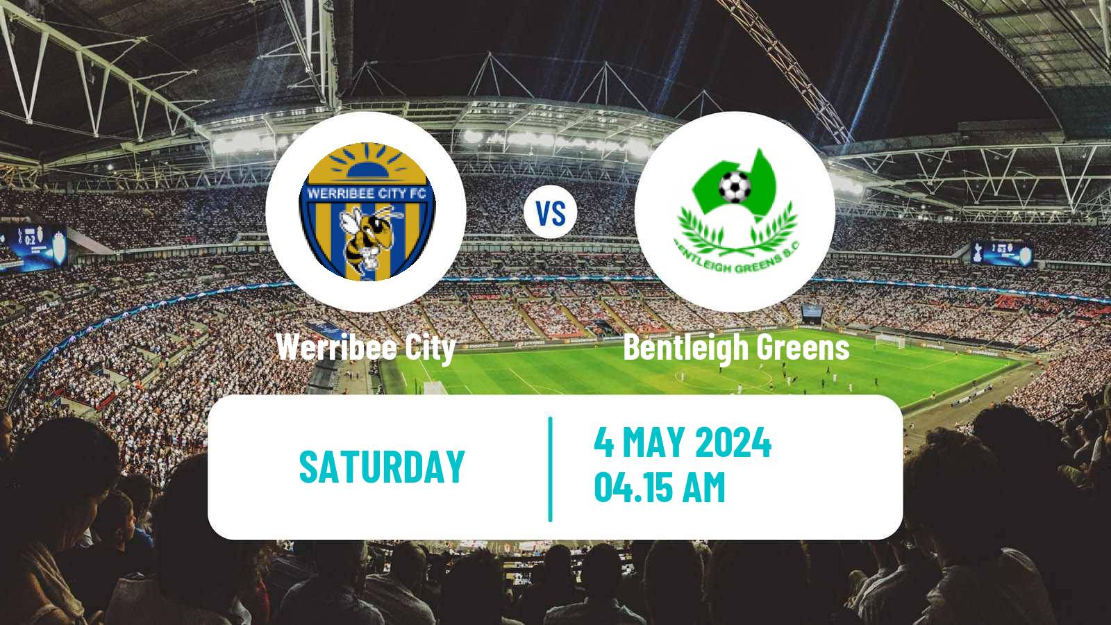 Soccer Australian Victoria Premier League Werribee City - Bentleigh Greens