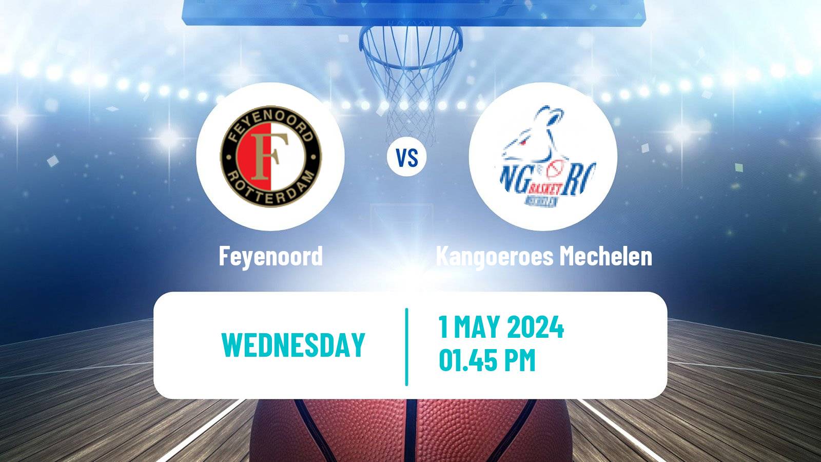 Basketball BNXT League Feyenoord - Kangoeroes Mechelen