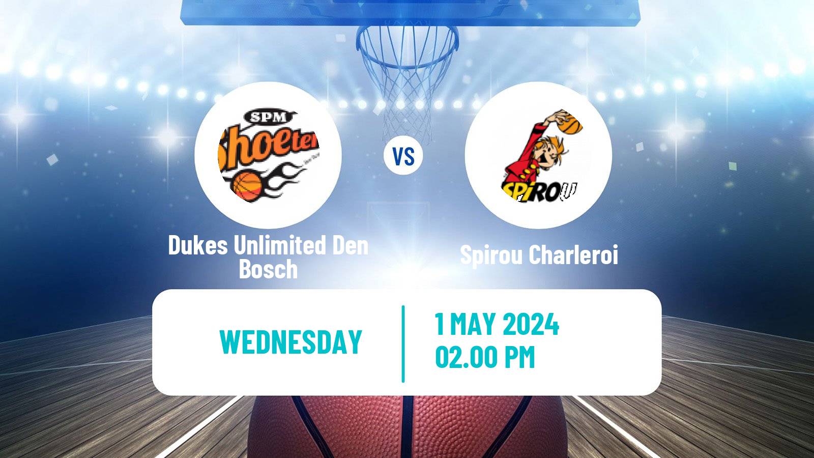 Basketball Dutch DBL Dukes Unlimited Den Bosch - Spirou Charleroi
