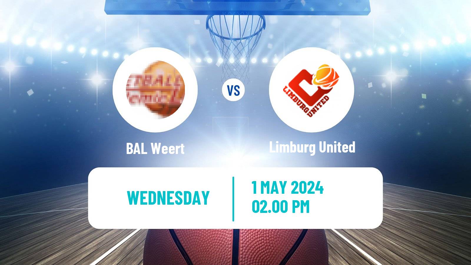 Basketball Dutch DBL BAL Weert - Limburg United