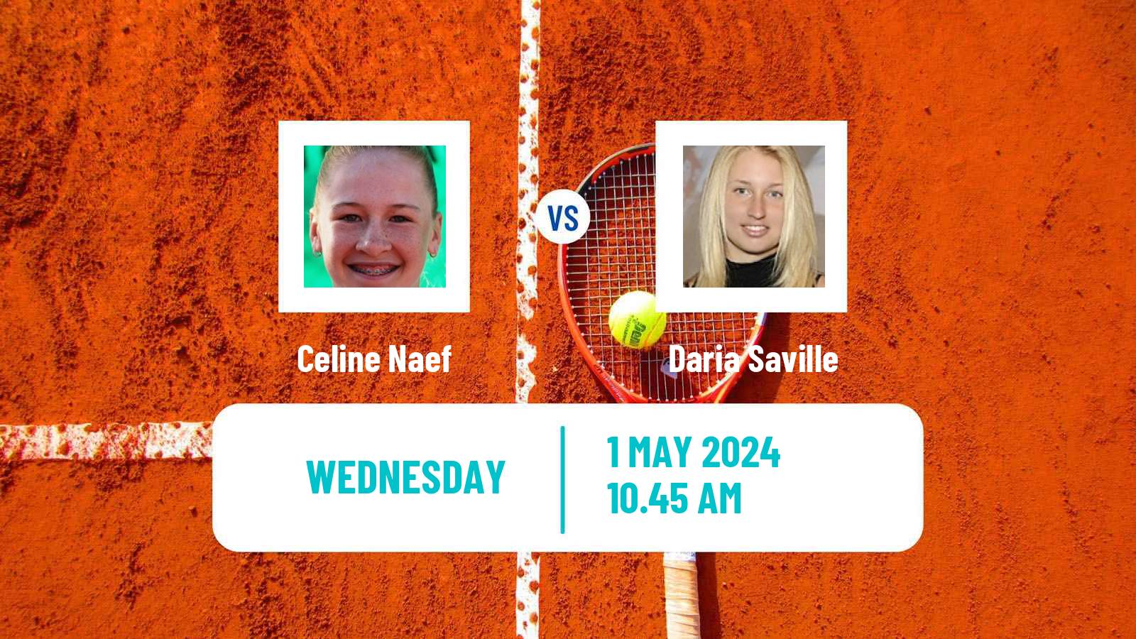 Tennis Saint Malo Challenger Women Celine Naef - Daria Saville