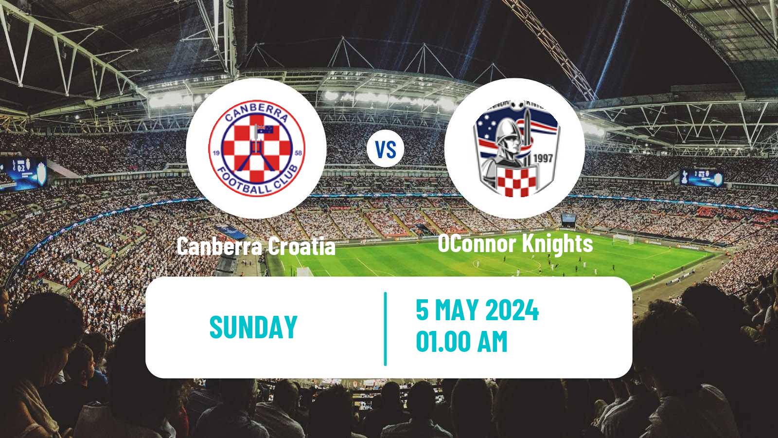 Soccer Australian NPL ACT Canberra Croatia - OConnor Knights