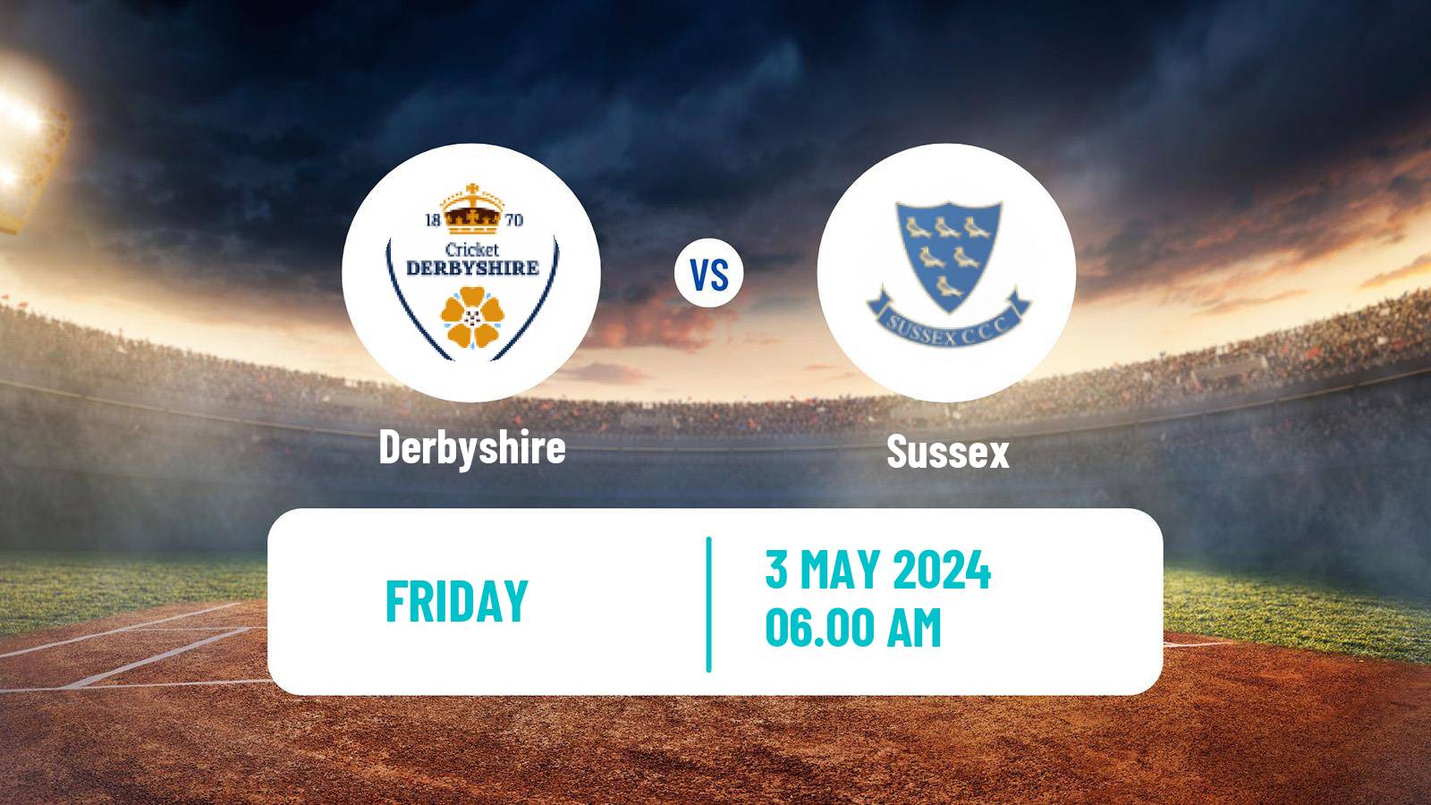 Cricket County Championship Two Cricket Derbyshire - Sussex