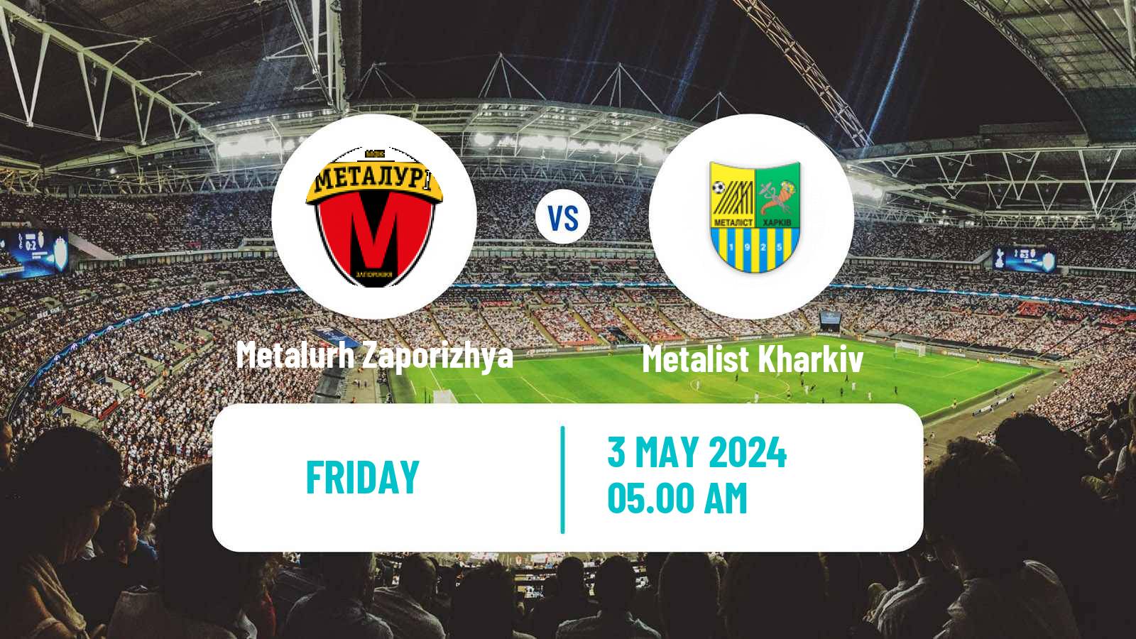 Soccer Ukrainian Persha Liga Metalurh Zaporizhya - Metalist Kharkiv