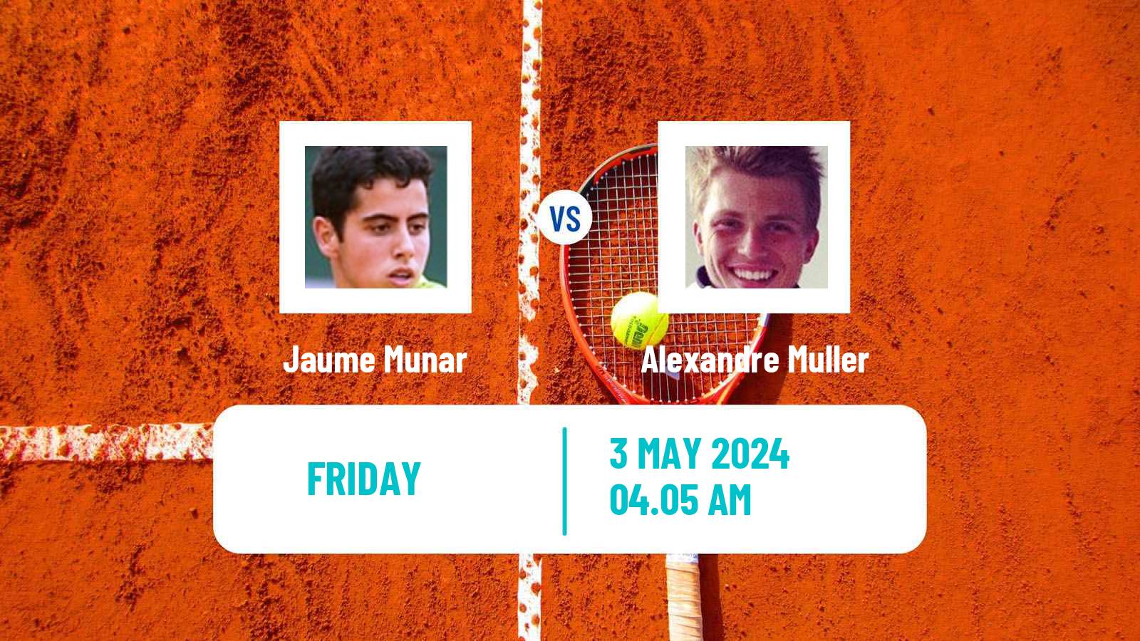 Tennis Aix En Provence Challenger Men Jaume Munar - Alexandre Muller