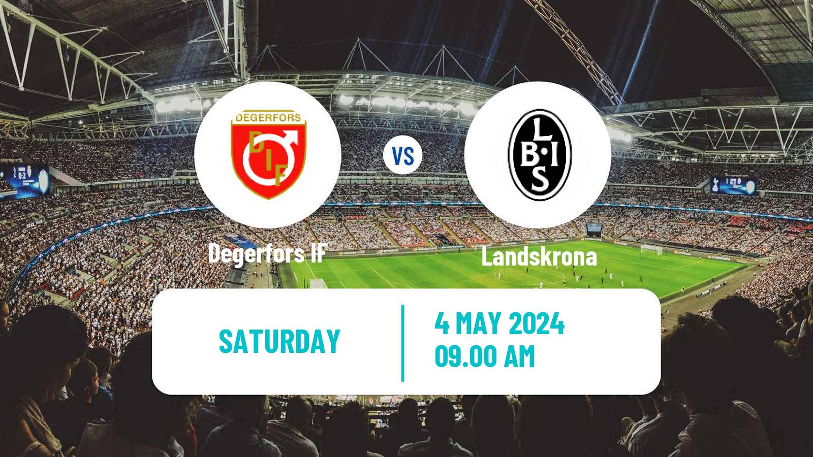 Soccer Swedish Superettan Degerfors - Landskrona