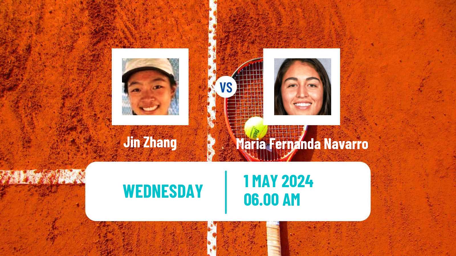 Tennis ITF W15 Monastir 16 Women Jin Zhang - Maria Fernanda Navarro