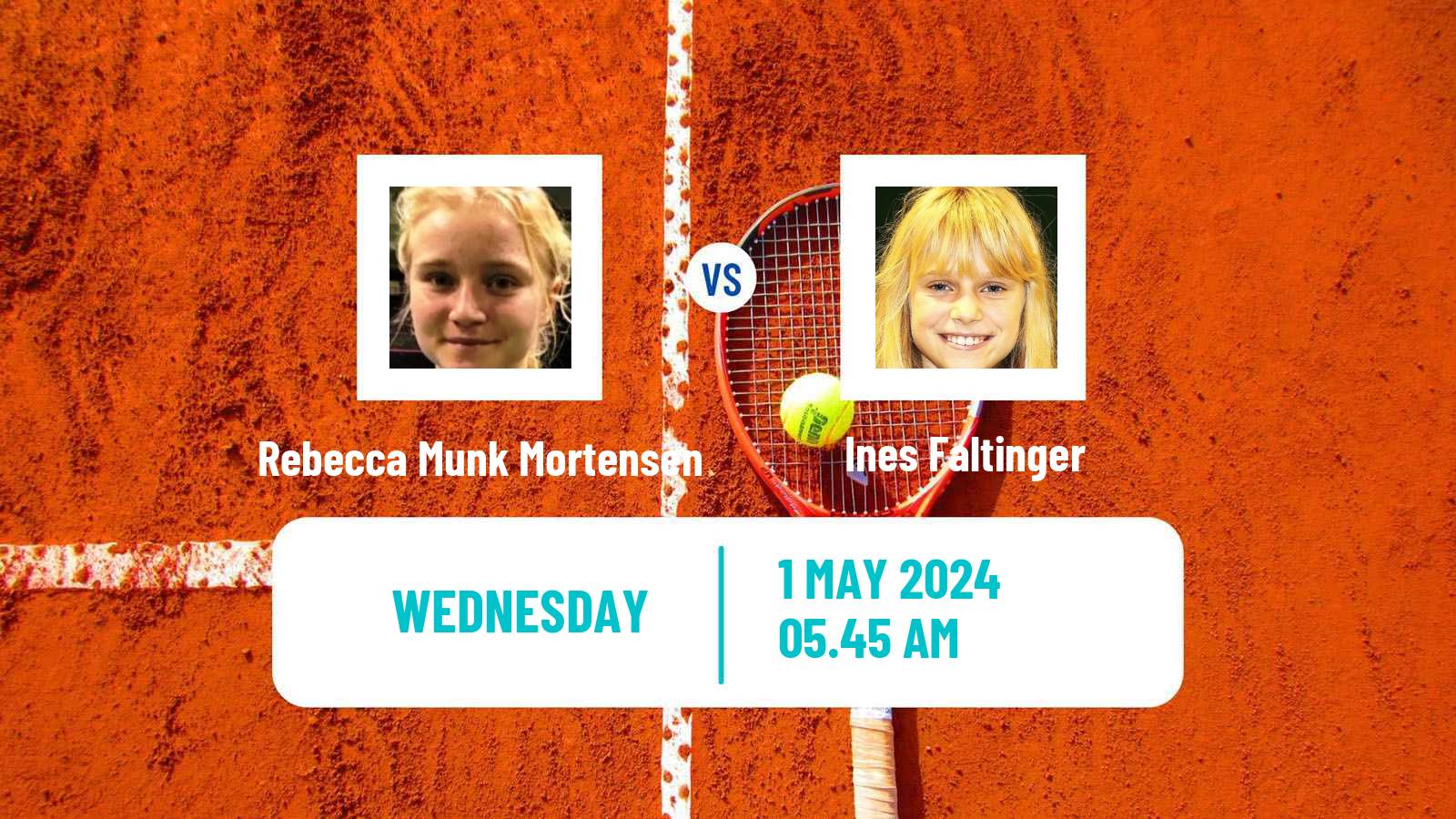 Tennis ITF W15 Varberg Women Rebecca Munk Mortensen - Ines Faltinger
