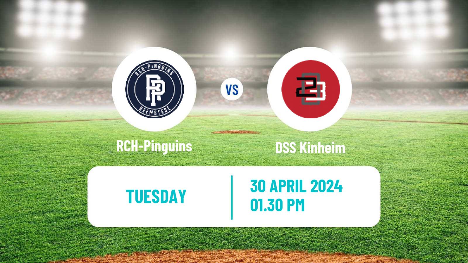 Baseball Dutch Hoofdklasse Baseball RCH-Pinguins - DSS Kinheim