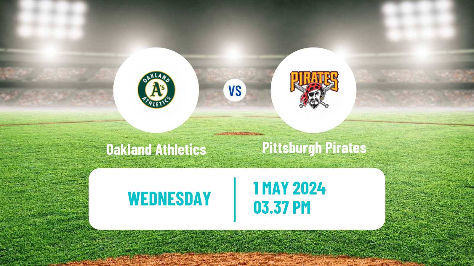 Baseball MLB Oakland Athletics - Pittsburgh Pirates