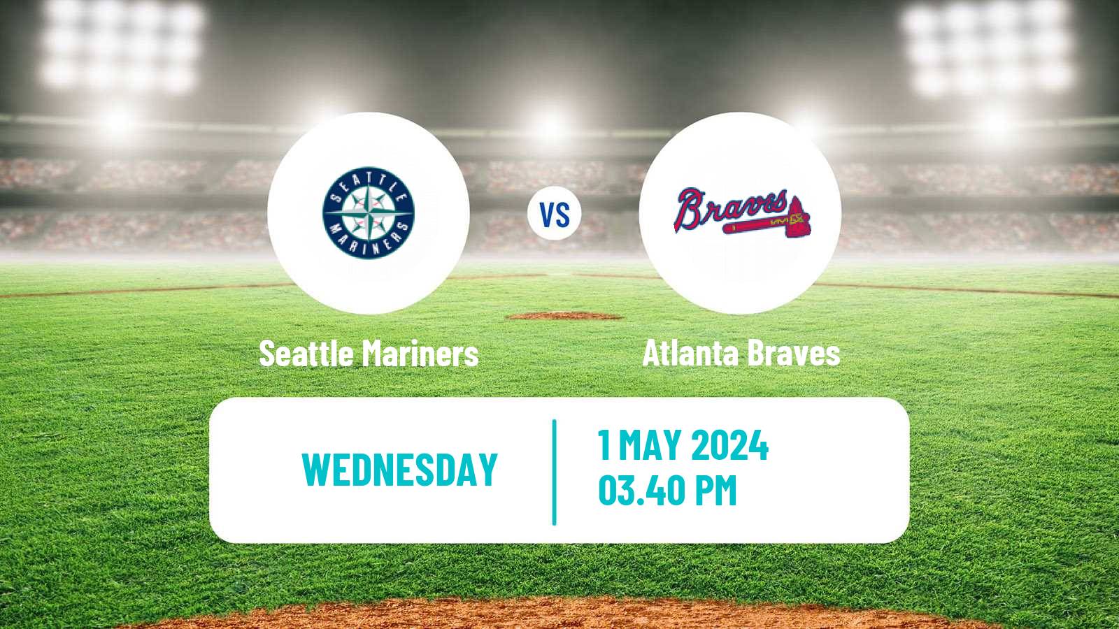 Baseball MLB Seattle Mariners - Atlanta Braves