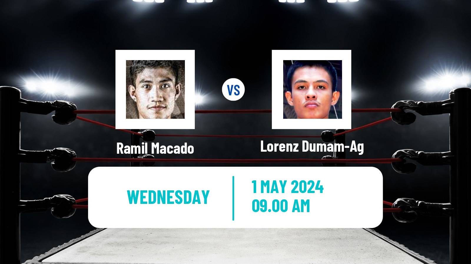 Boxing Flyweight WBO Oriental Title Men Ramil Macado - Lorenz Dumam-Ag