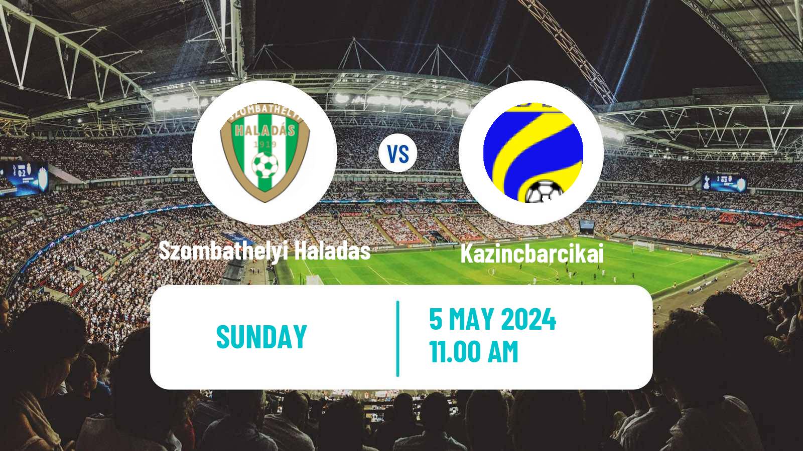 Soccer Hungarian NB II Szombathelyi Haladas - Kazincbarcikai