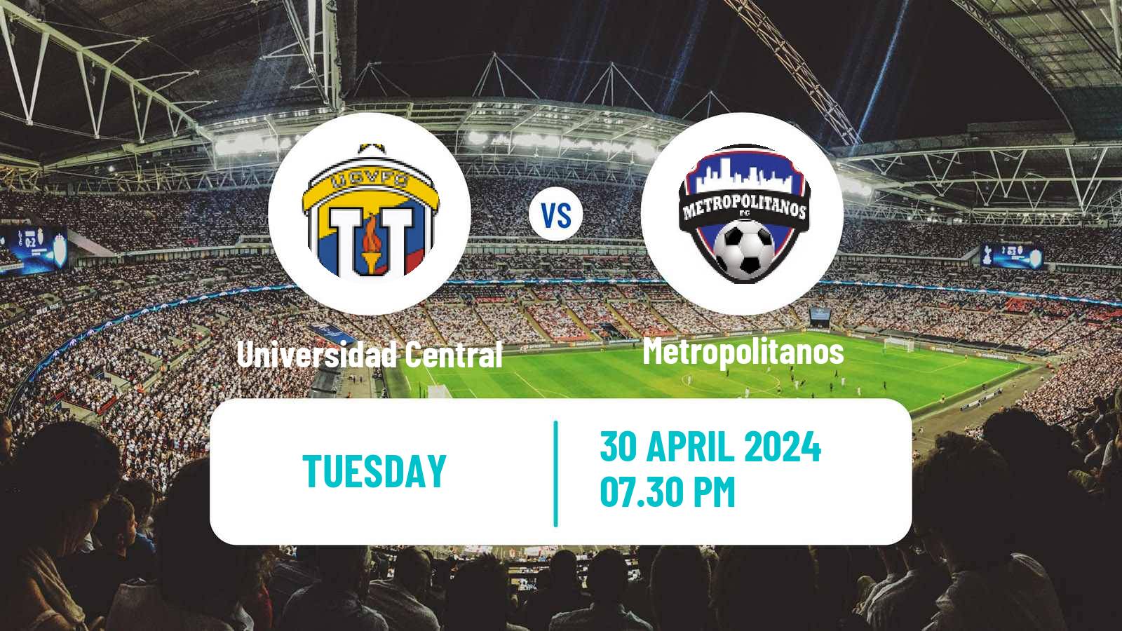 Soccer Venezuelan Primera Division Universidad Central - Metropolitanos