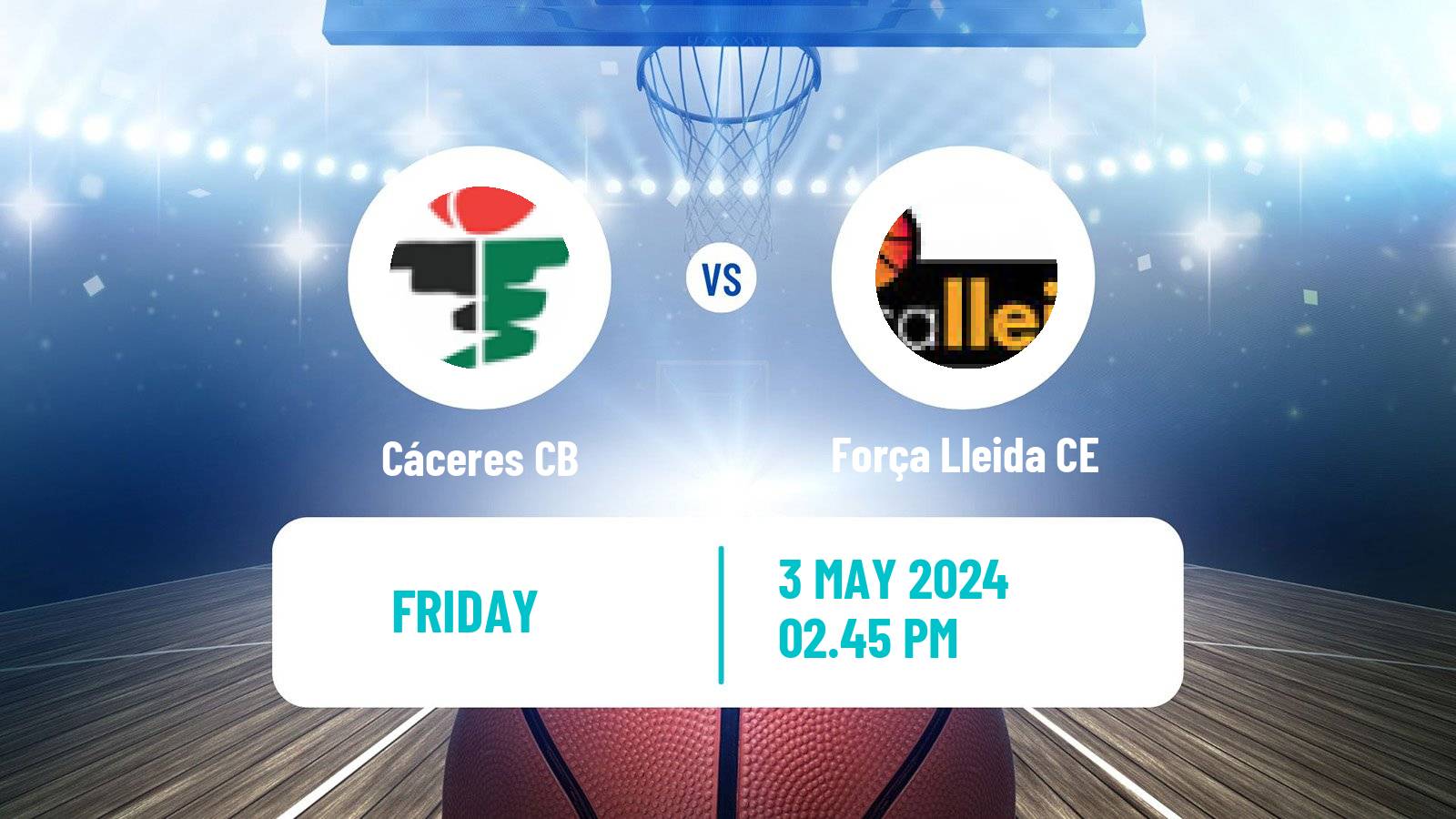 Basketball Spanish LEB Oro Cáceres CB - Força Lleida CE