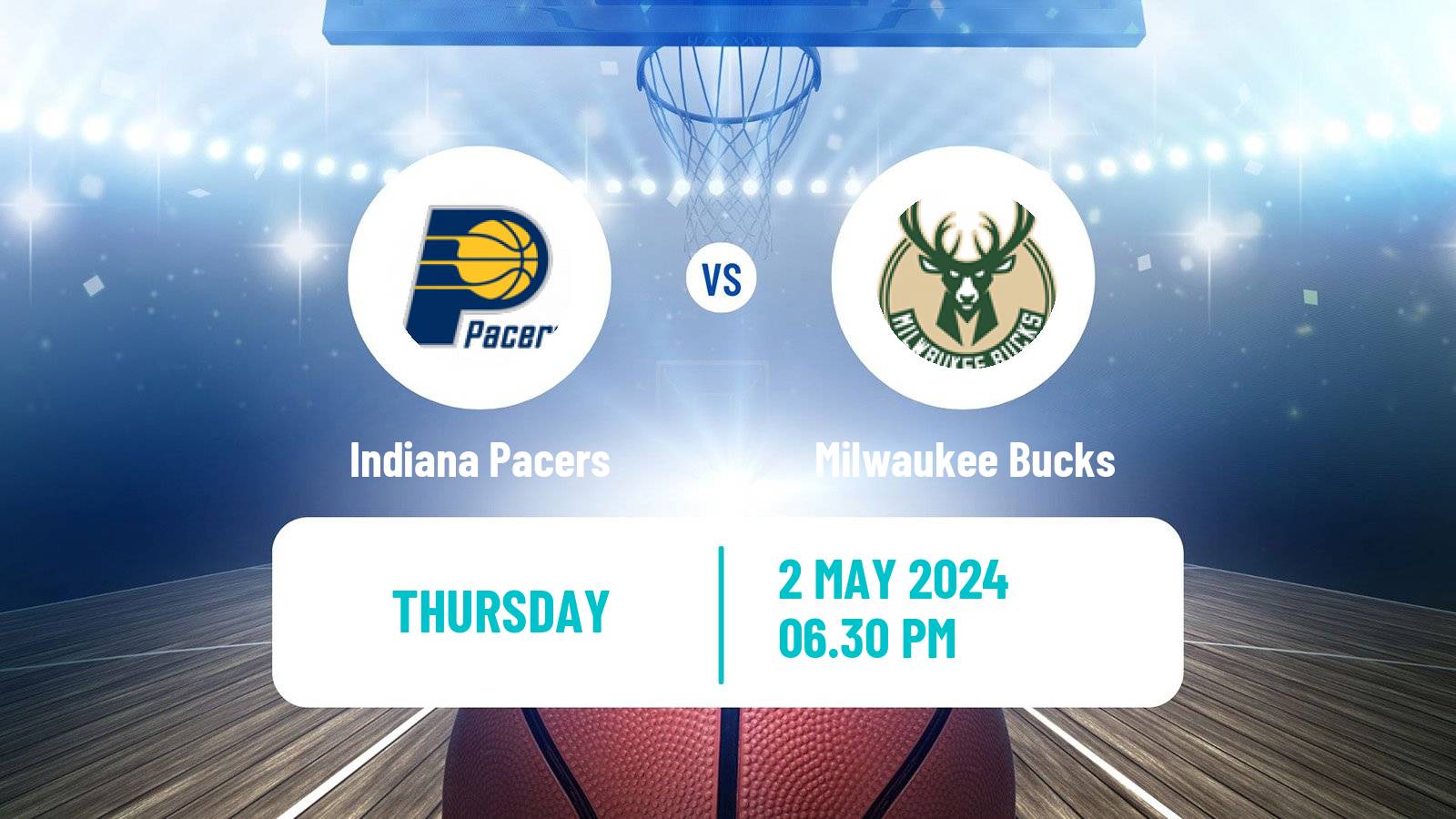 Basketball NBA Indiana Pacers - Milwaukee Bucks