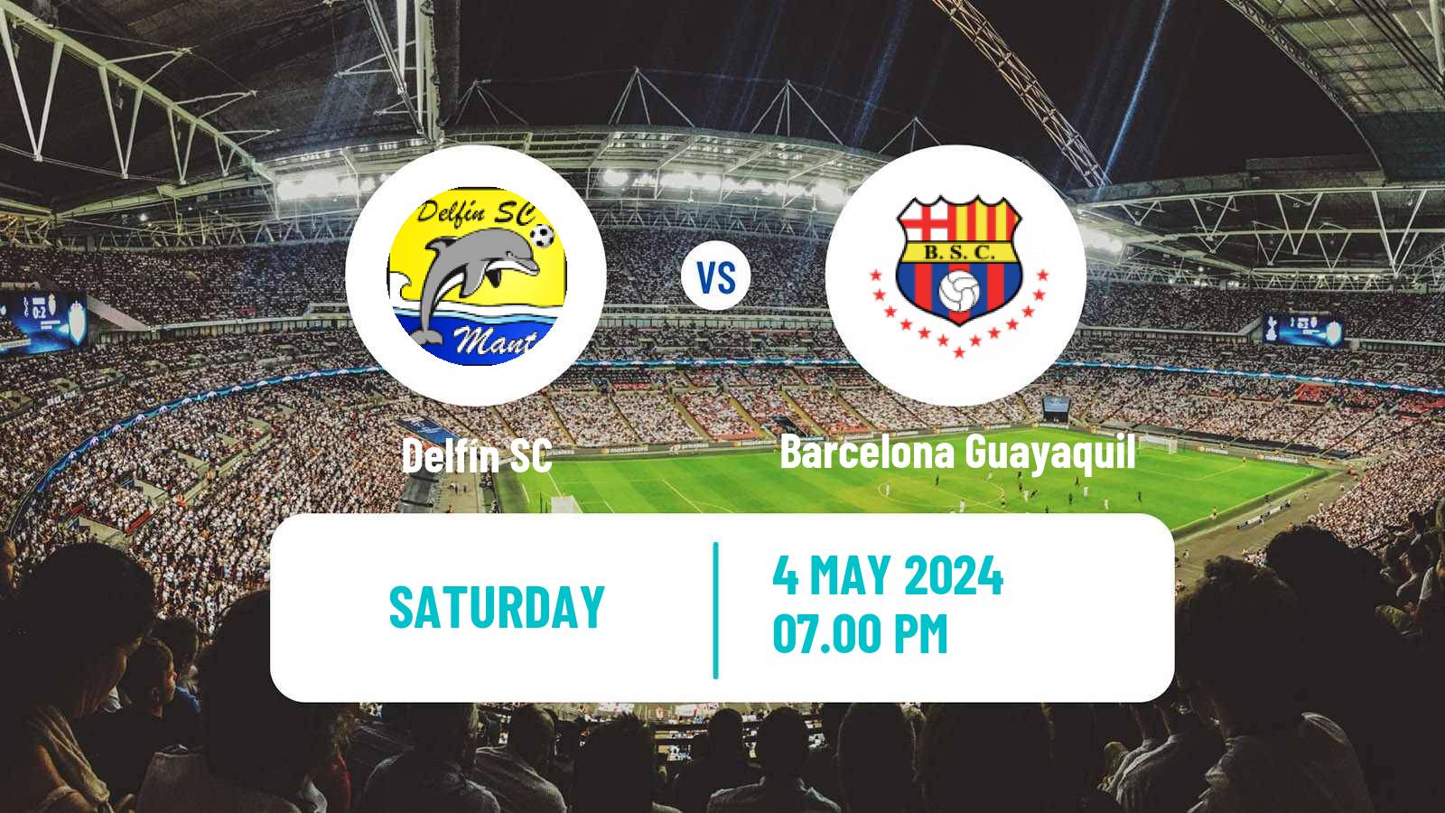 Soccer Ecuadorian Liga Pro Delfín - Barcelona Guayaquil