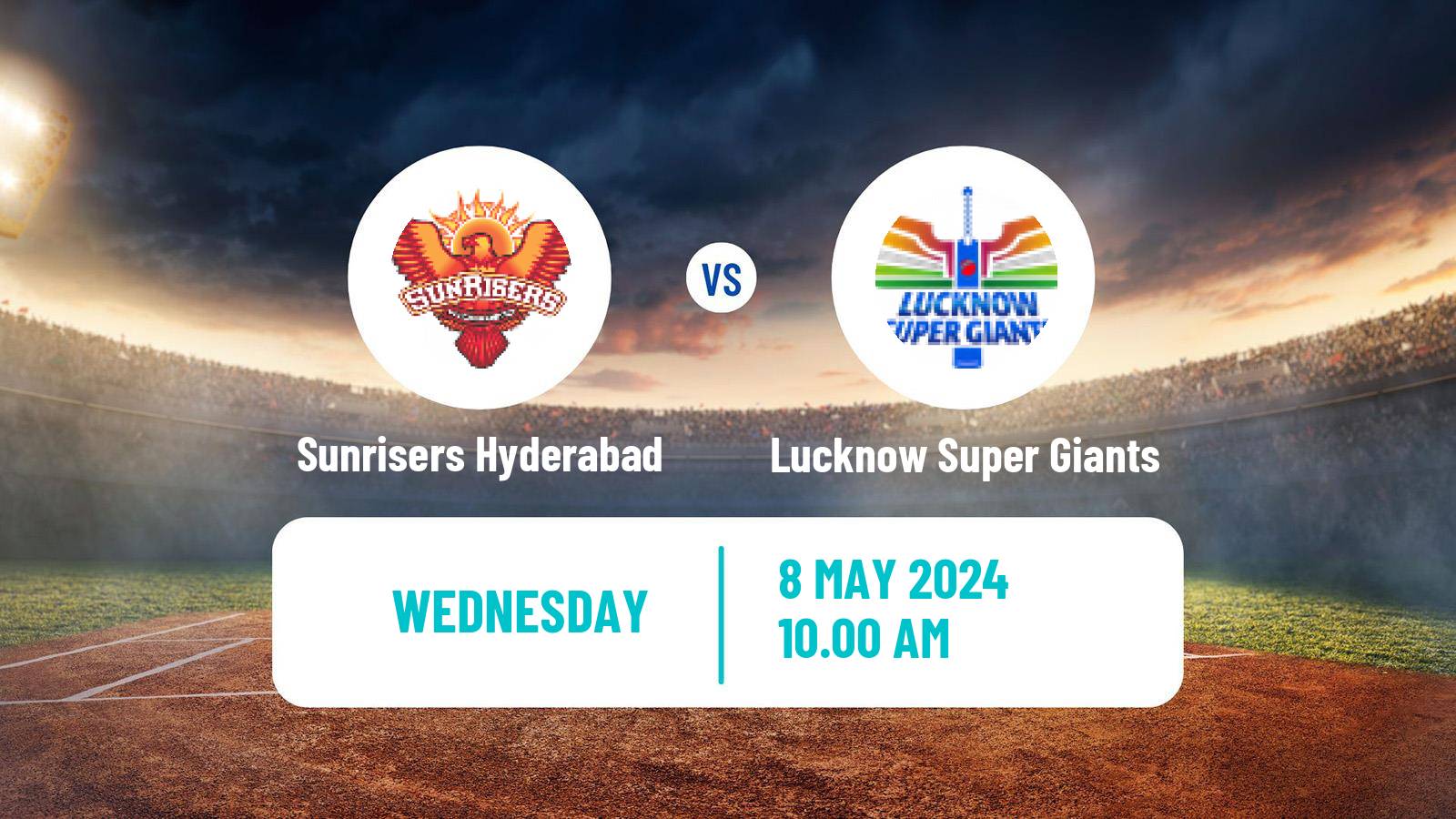 Cricket Indian Premier League Cricket Sunrisers Hyderabad - Lucknow Super Giants