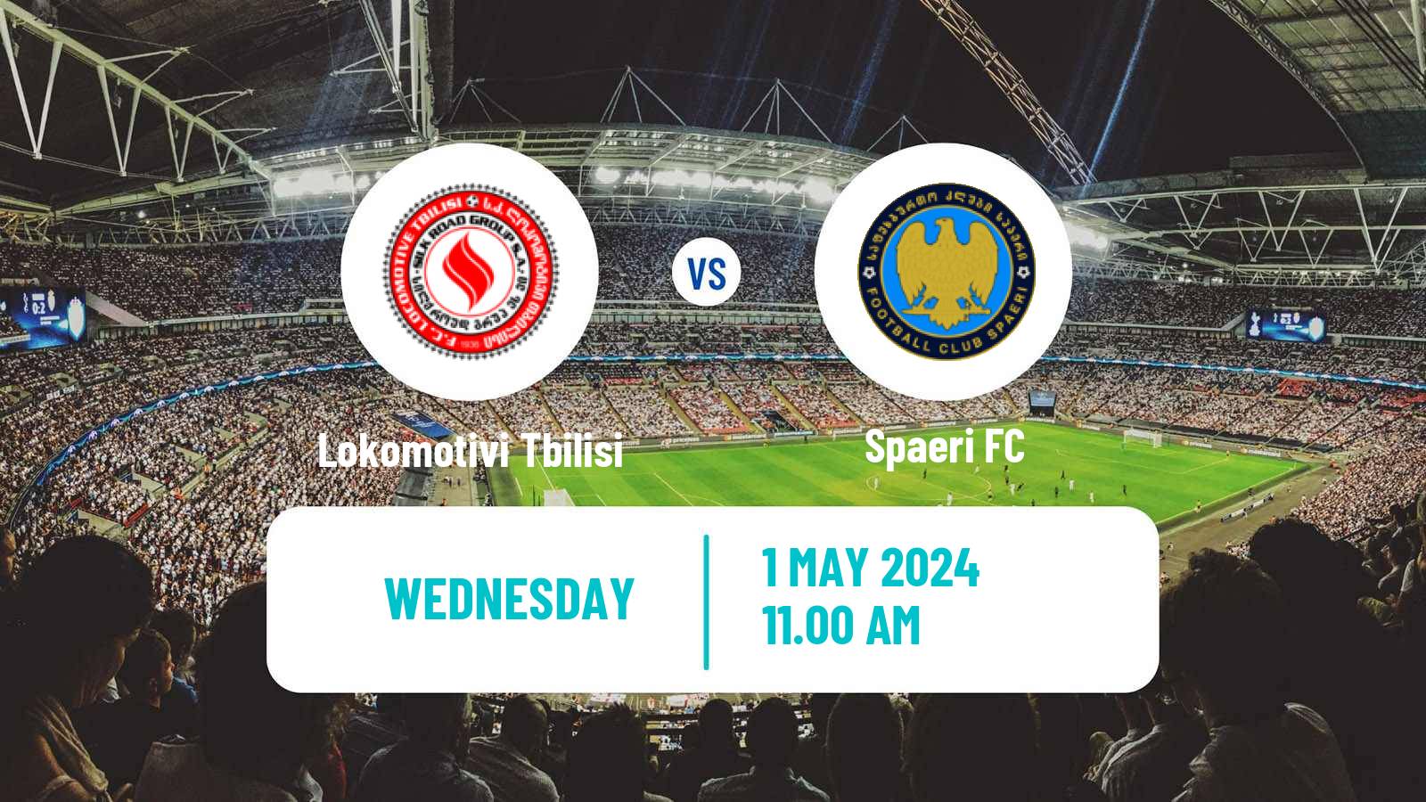 Soccer Georgian Erovnuli Liga 2 Lokomotivi Tbilisi - Spaeri