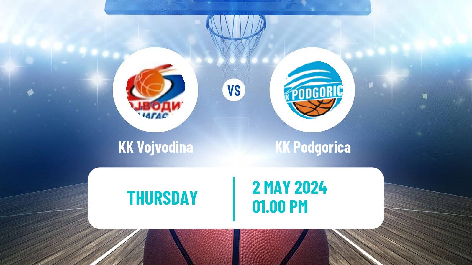 Basketball Adriatic League 2 Vojvodina - Podgorica