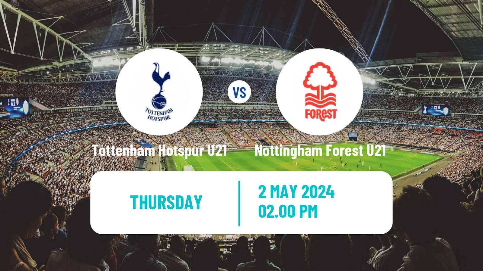 Soccer English Premier League Cup Tottenham Hotspur U21 - Nottingham Forest U21