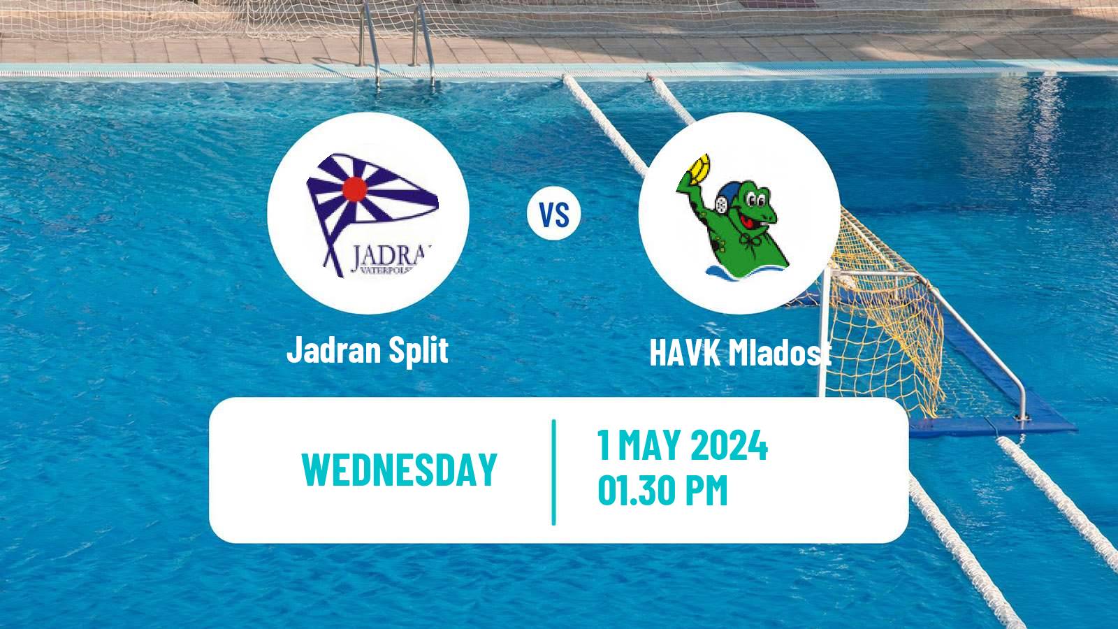 Water polo Croatian Water Polo Prva Liga Jadran Split - HAVK Mladost