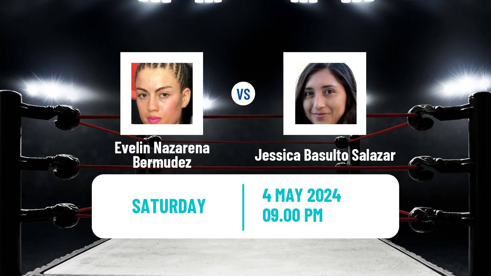 Boxing Light Flyweight IBF WBO Titles Women Evelin Nazarena Bermudez - Jessica Basulto Salazar