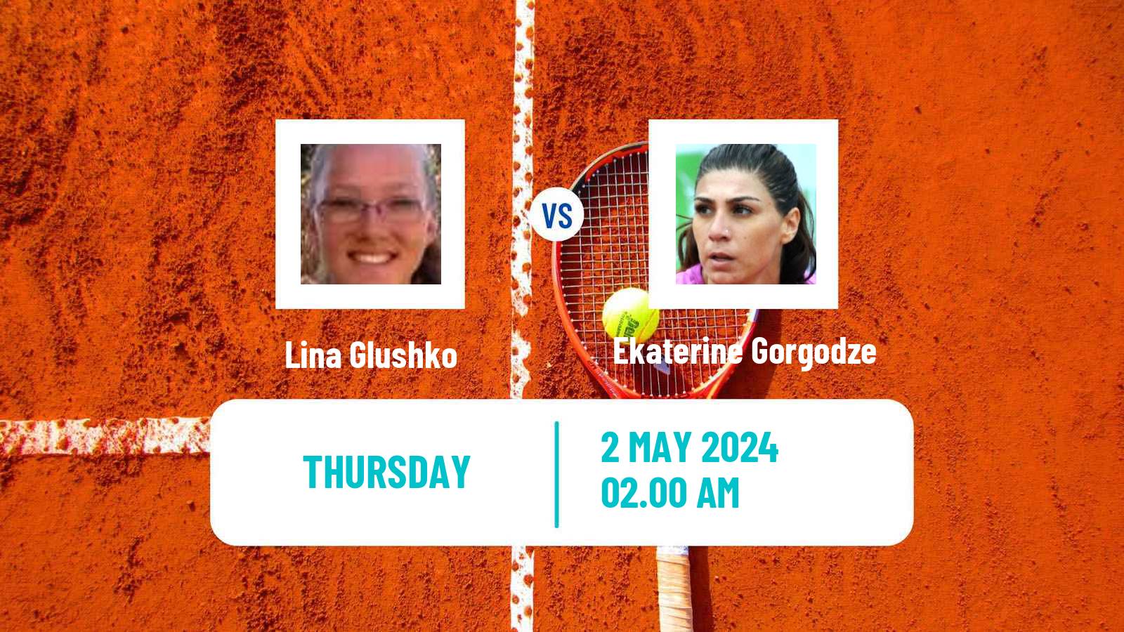 Tennis ITF W50 Lopota 2 Women Lina Glushko - Ekaterine Gorgodze
