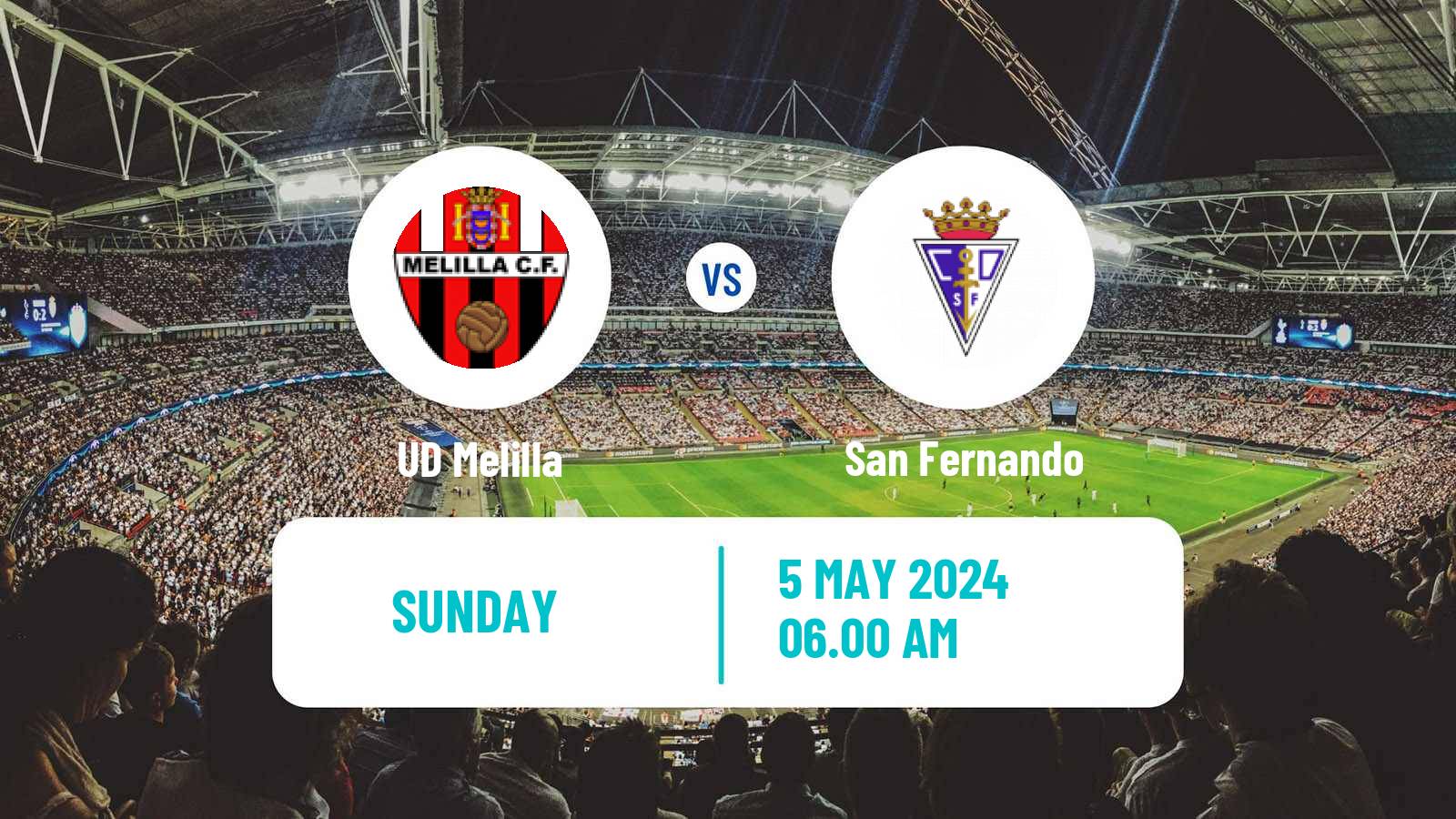 Soccer Spanish Primera RFEF Group 2 Melilla - San Fernando