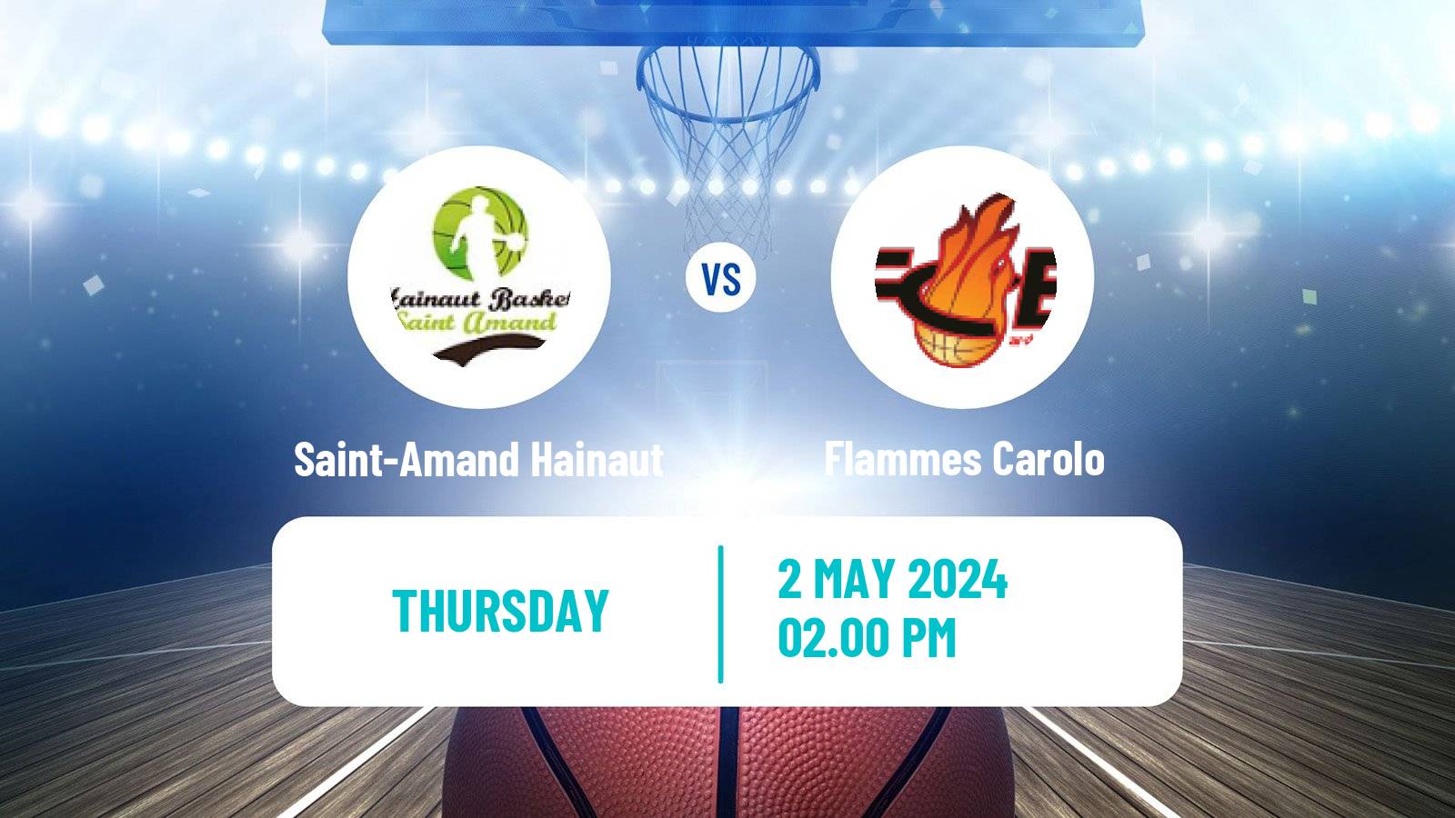 Basketball French LFB Saint-Amand Hainaut - Flammes Carolo