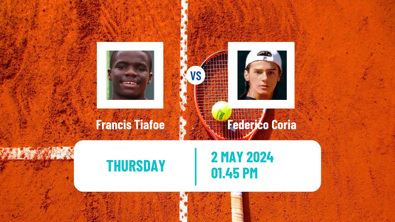 Tennis Cagliari Challenger Men Francis Tiafoe - Federico Coria