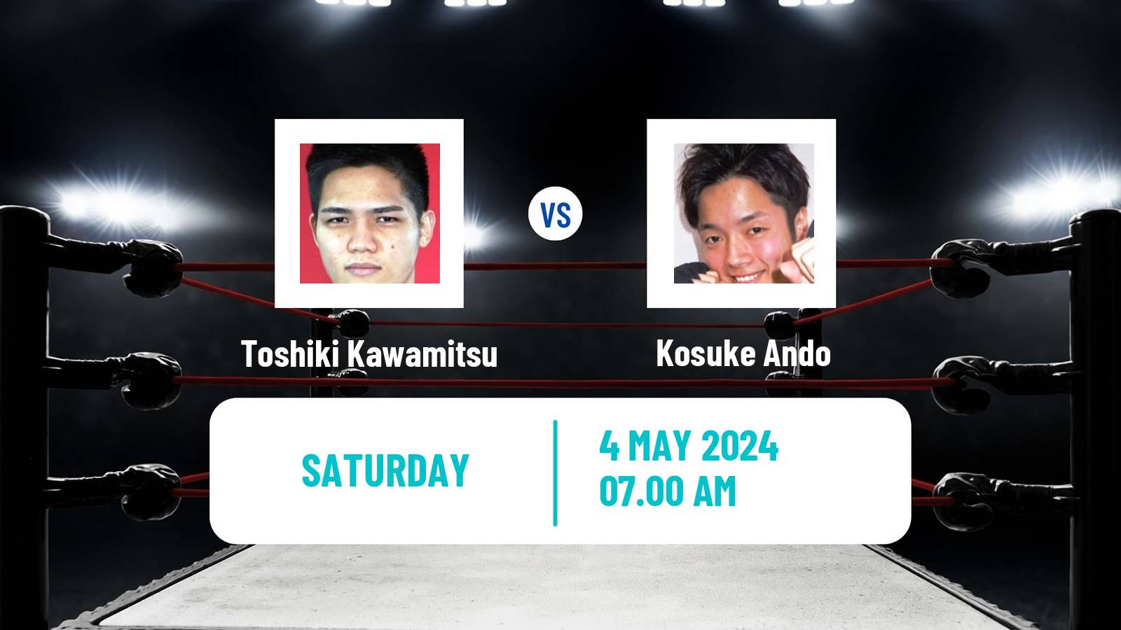 Boxing Light Flyweight Japanese Title Men Toshiki Kawamitsu - Kosuke Ando