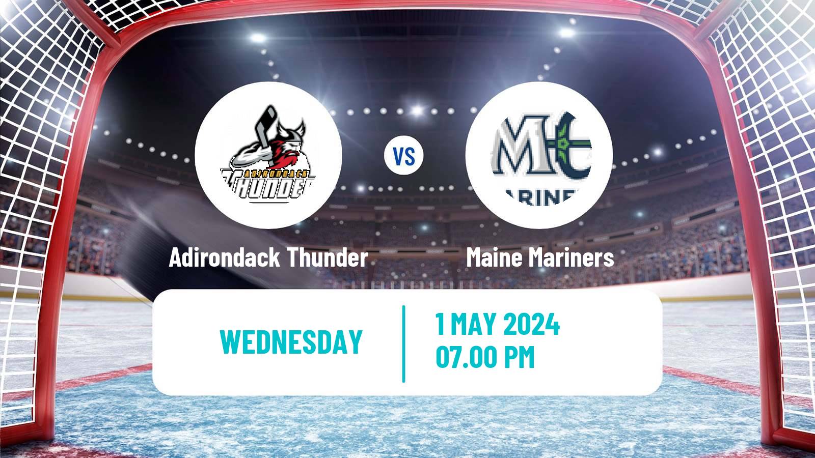 Hockey ECHL Adirondack Thunder - Maine Mariners