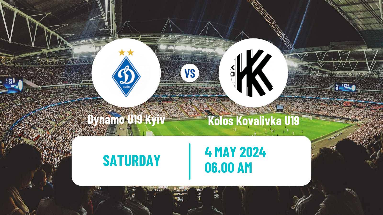 Soccer Ukrainian U19 League Dynamo U19 Kyiv - Kolos Kovalivka U19