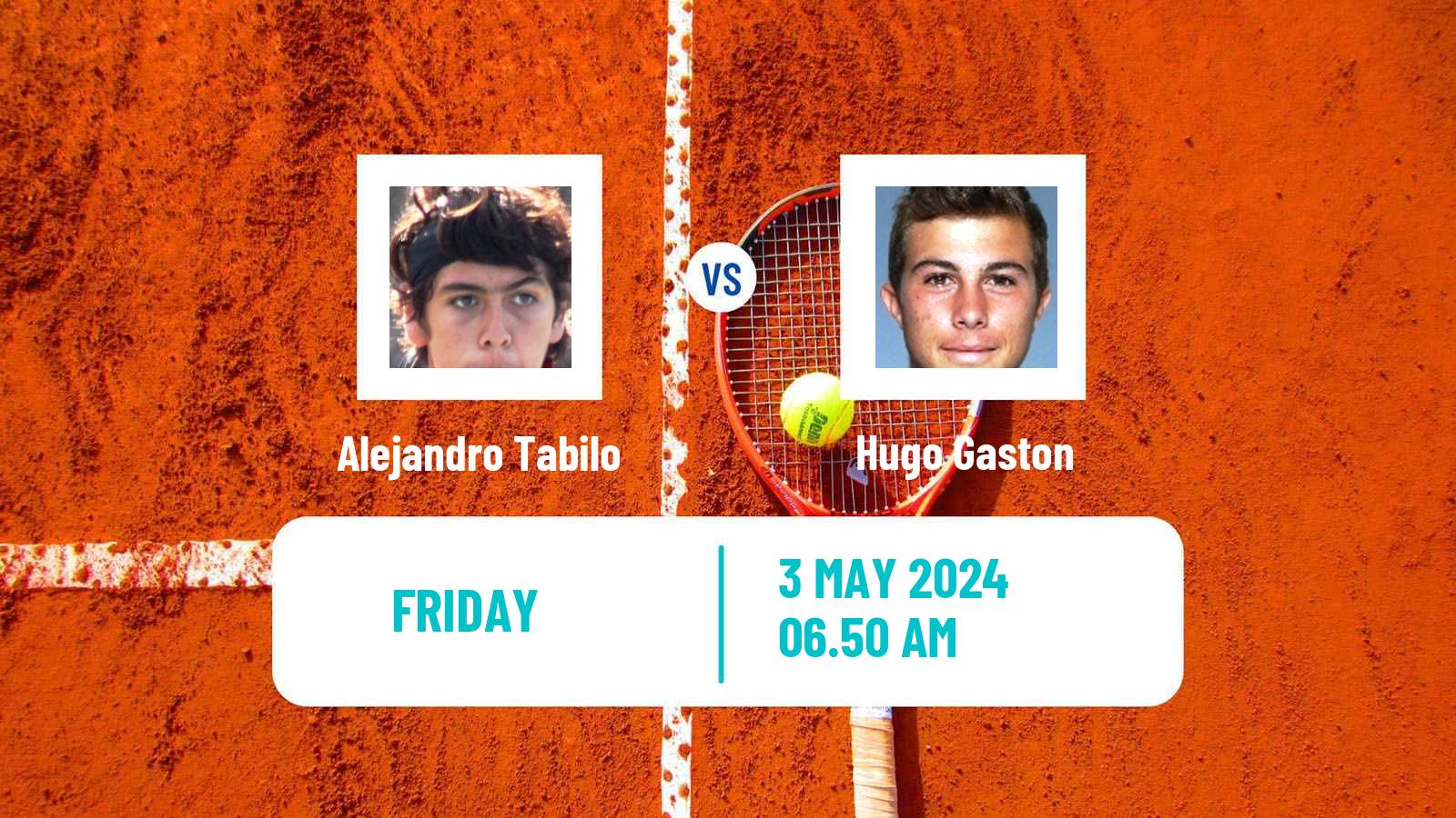 Tennis Aix En Provence Challenger Men Alejandro Tabilo - Hugo Gaston