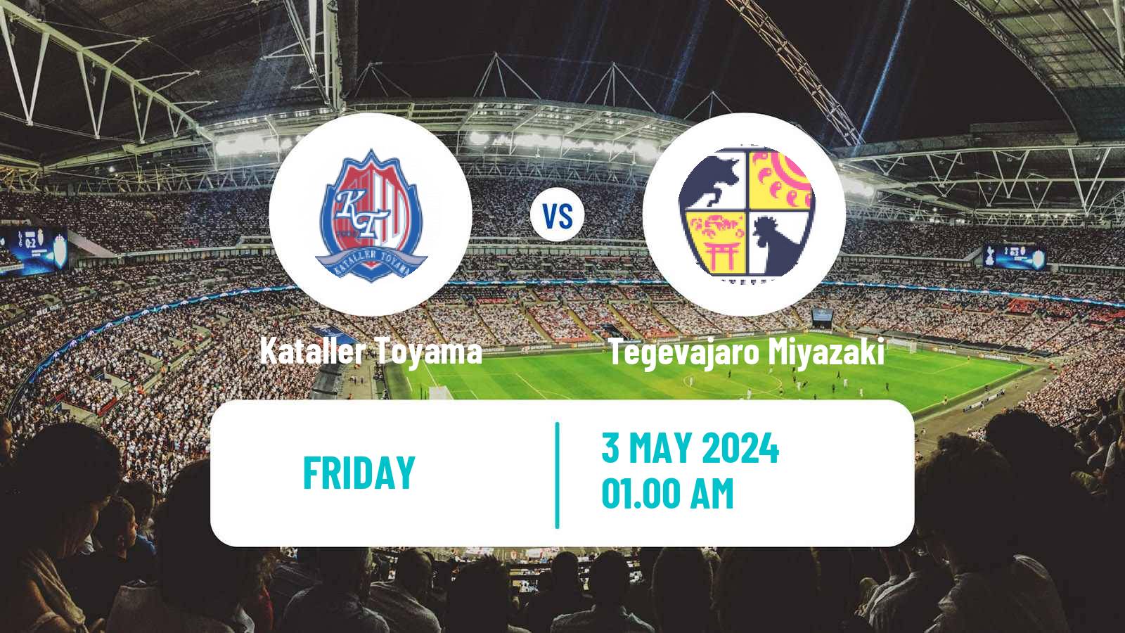 Soccer Japan J3 League Kataller Toyama - Tegevajaro Miyazaki