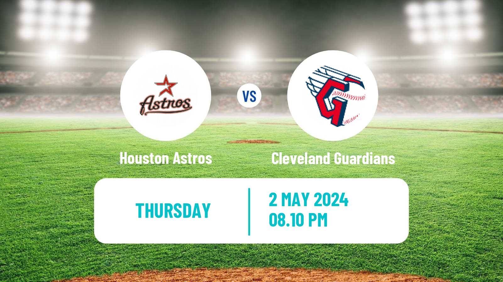 Baseball MLB Houston Astros - Cleveland Guardians