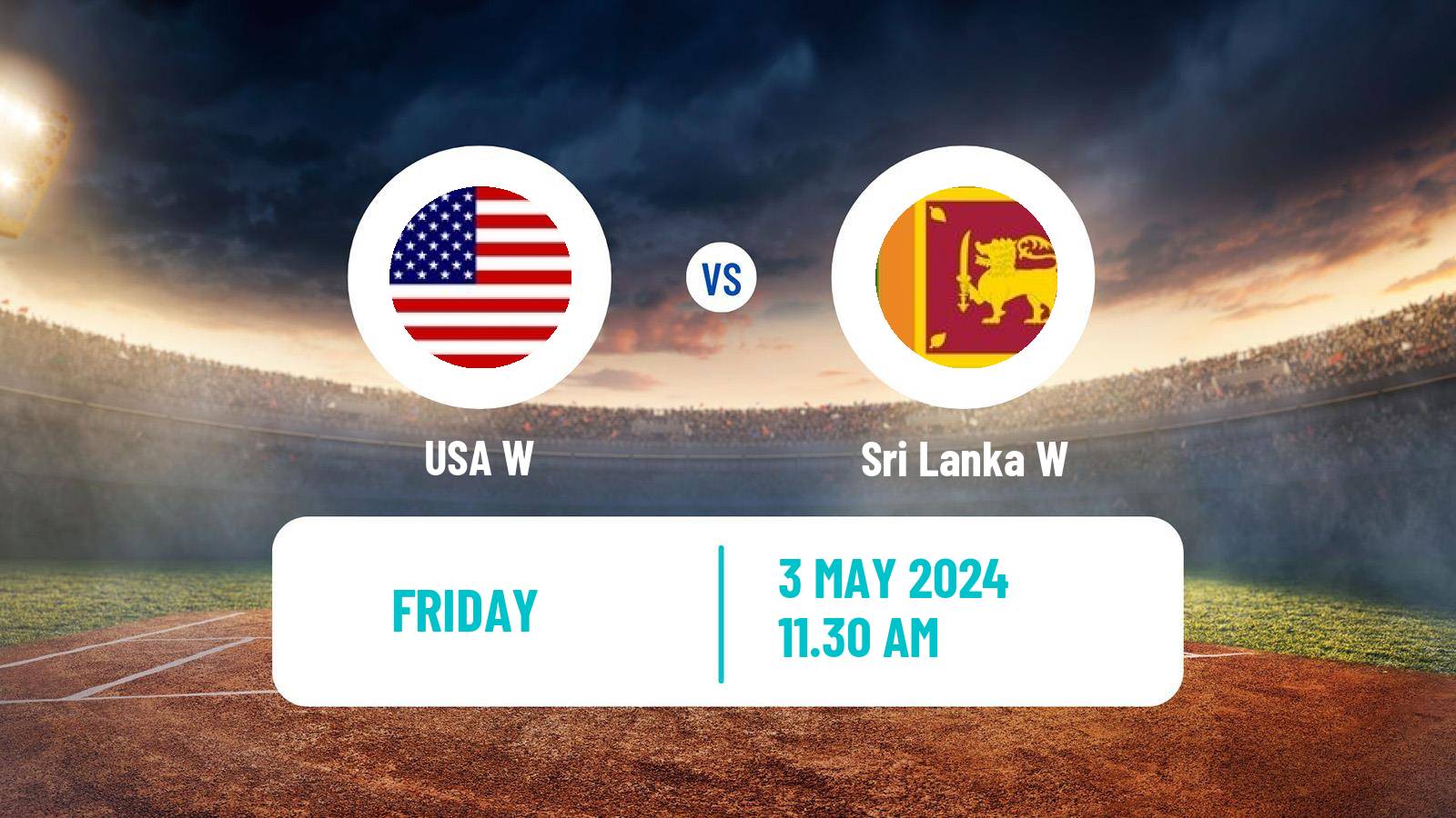 Cricket ICC World Twenty20 Women Sri Lanka W - USA W