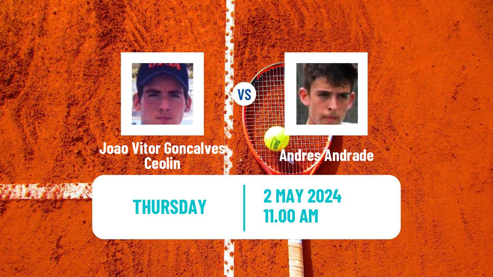 Tennis ITF M15 Orange Park Fl Men Joao Vitor Goncalves Ceolin - Andres Andrade