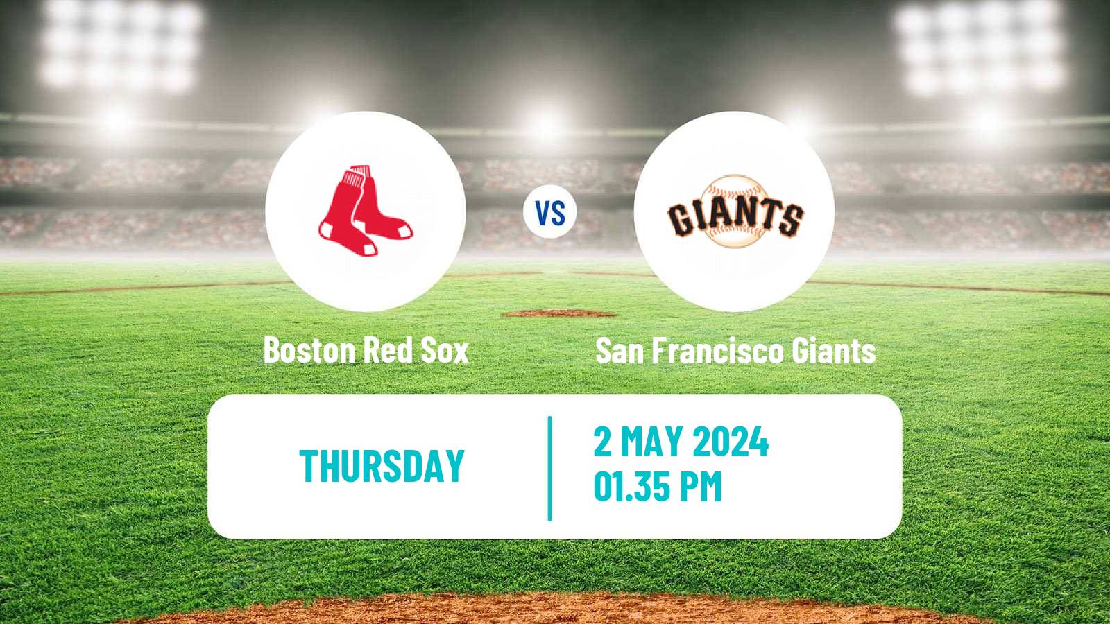 Baseball MLB Boston Red Sox - San Francisco Giants