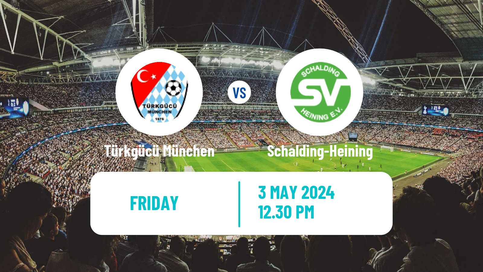 Soccer German Regionalliga Bayern Türkgücü München - Schalding-Heining