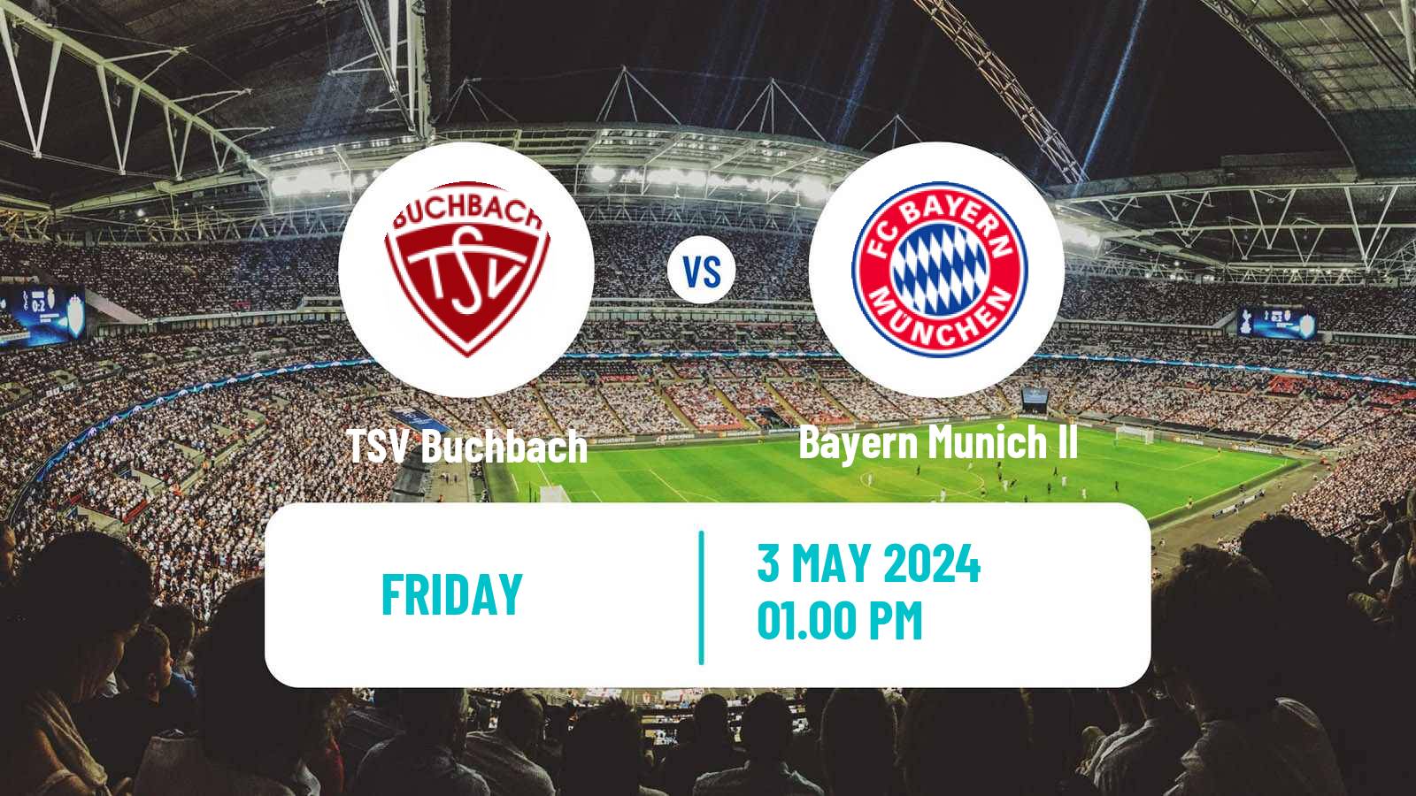 Soccer German Regionalliga Bayern Buchbach - Bayern Munich II