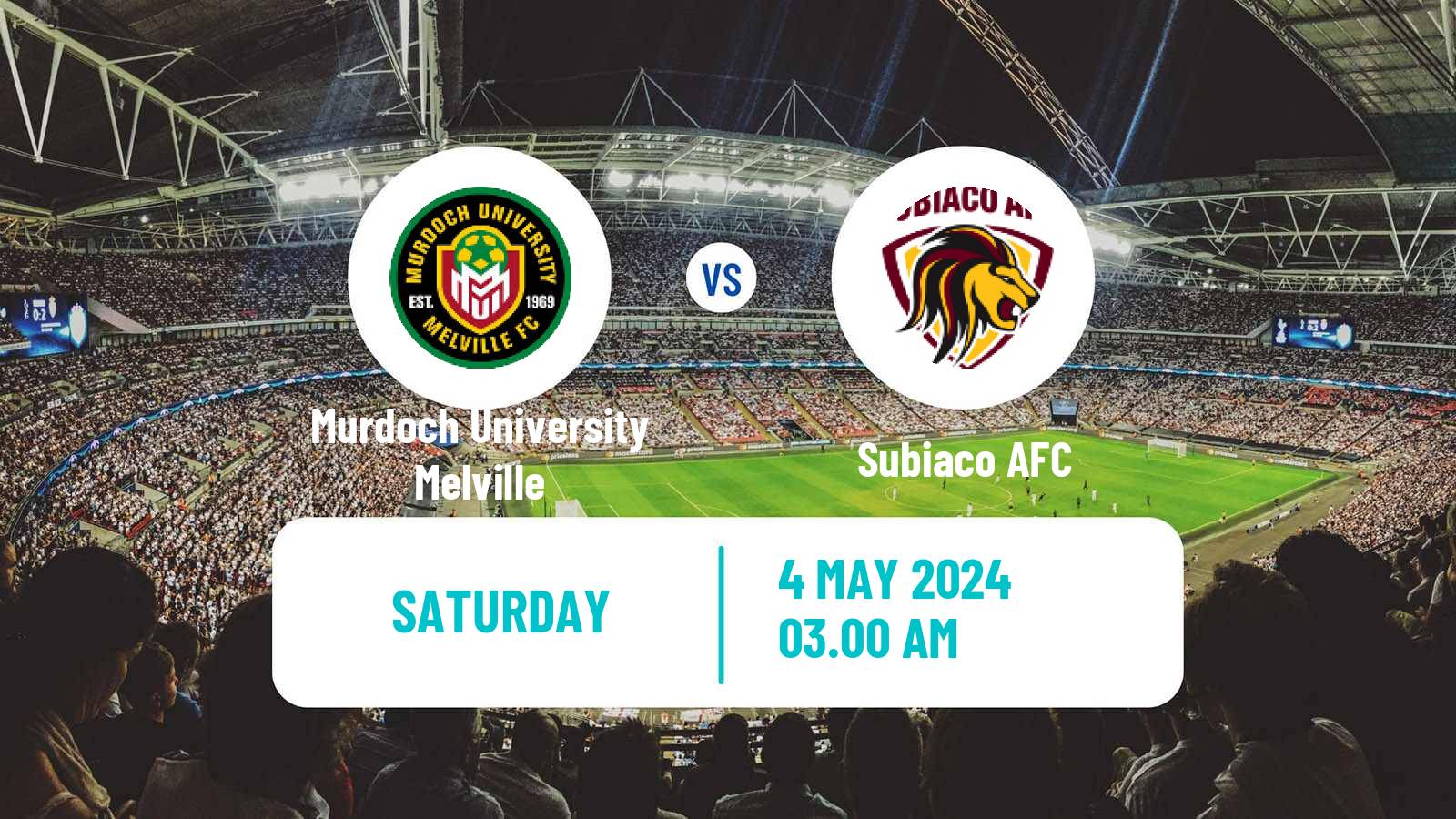 Soccer Australian WA State League Murdoch University Melville - Subiaco