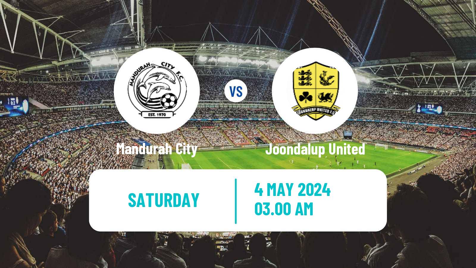 Soccer Australian WA State League Mandurah City - Joondalup United