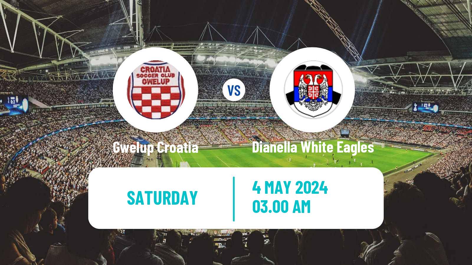 Soccer Australian WA State League Gwelup Croatia - Dianella White Eagles