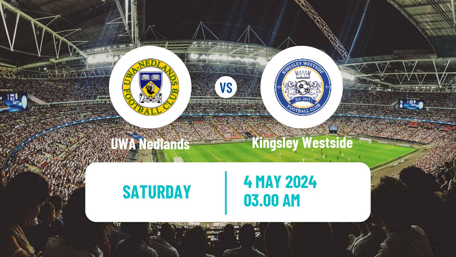 Soccer Australian WA State League UWA Nedlands - Kingsley Westside