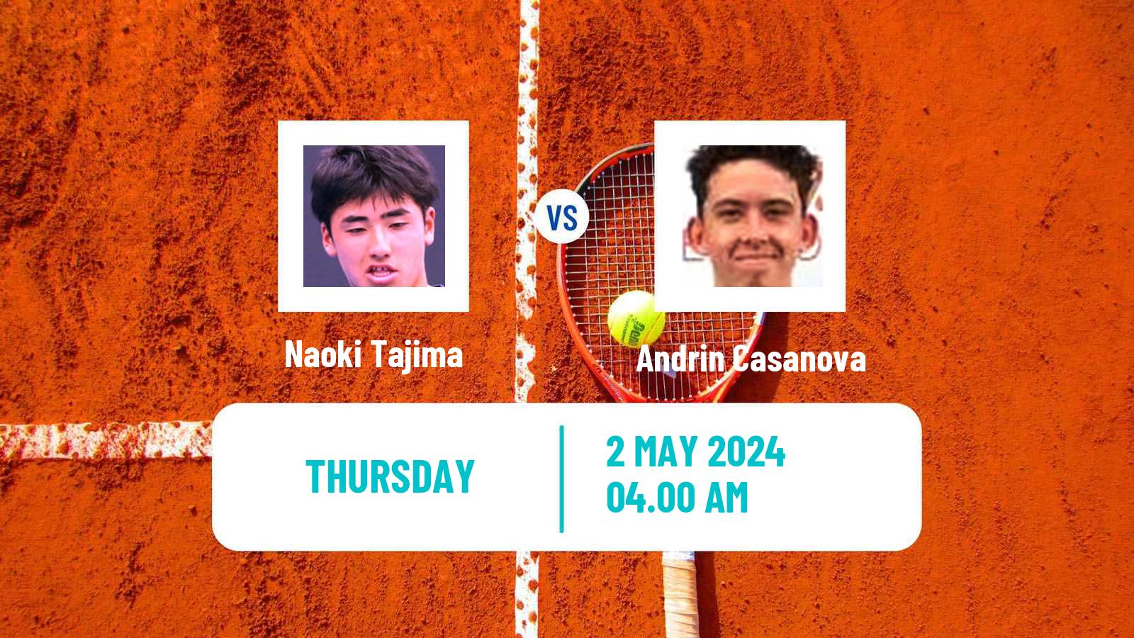 Tennis ITF M15 Antalya 13 Men Naoki Tajima - Andrin Casanova