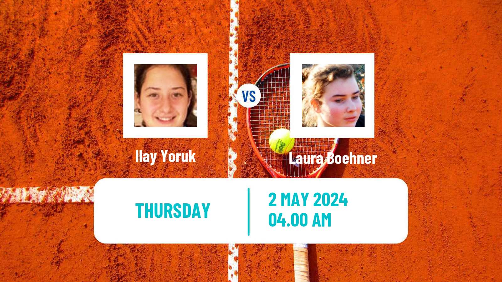 Tennis ITF W15 Antalya 12 Women Ilay Yoruk - Laura Boehner